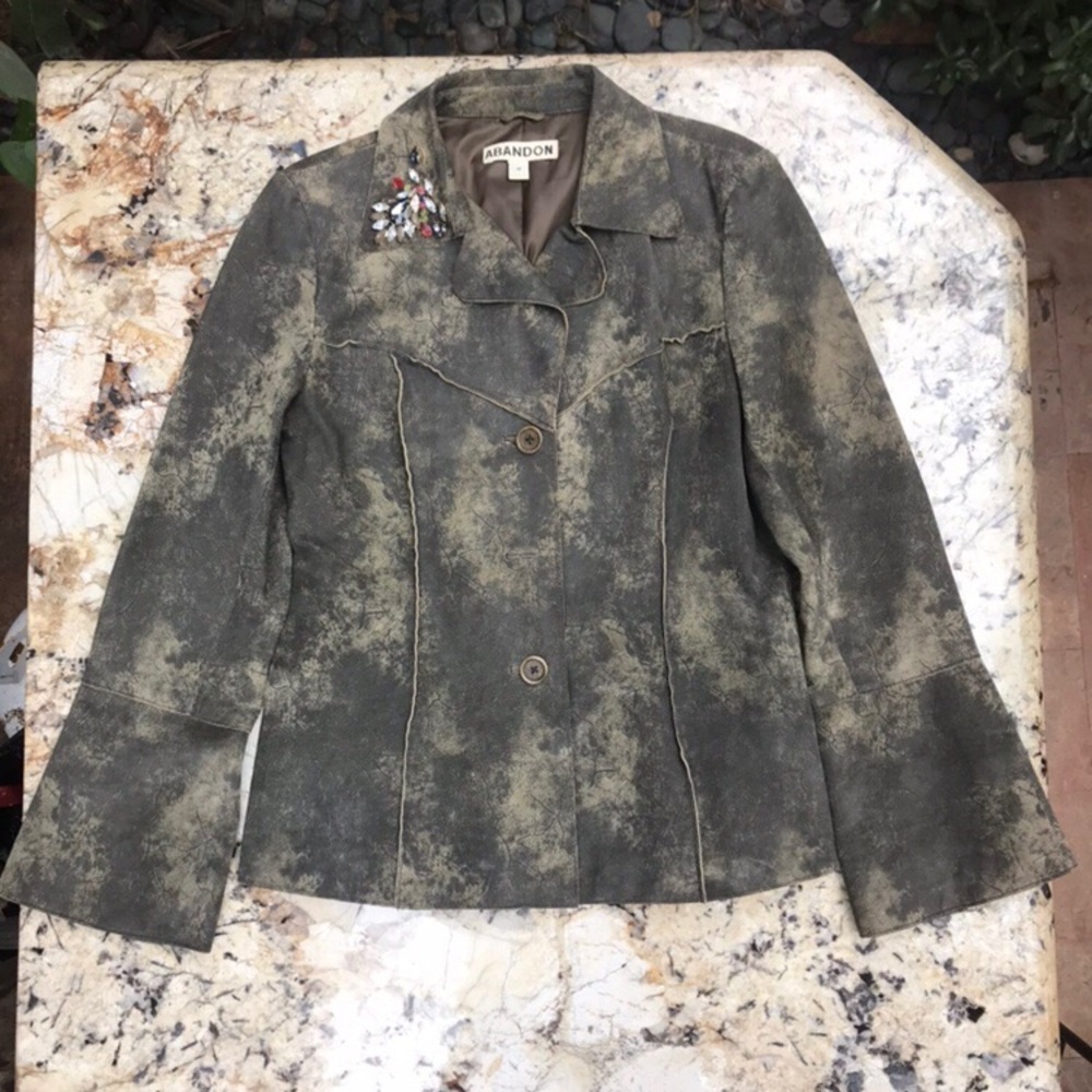Abandon Claudine Oil Leather Jacket